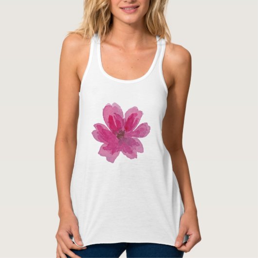 Floral Minimal Tanktop (Voorkant)