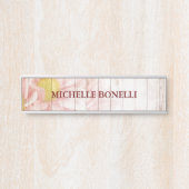 Floral Minimalist Plain Modern Deurbordje (Voorkant)