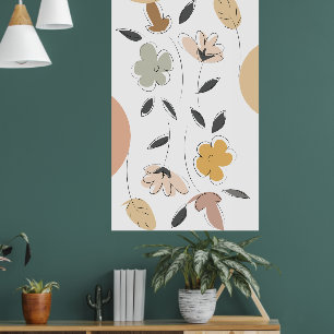 Floral-minimalistisch poster