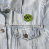 Floral Mint Ronde Button 3,2 Cm (In situ)