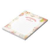 Floral Mitzvah Note Notitieblok (Gedraaid)