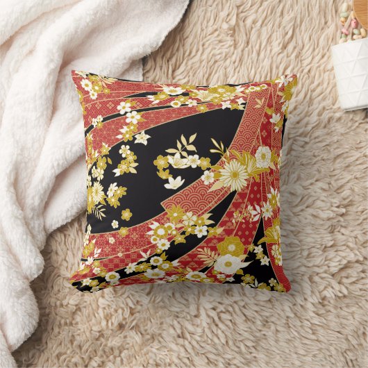 Floral Mix Kimono Pattern Kussen (Deken)