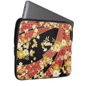 Floral Mix Kimono Pattern Laptop Sleeve (Voorkant Rechts)