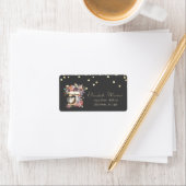 Floral Mixer Gold Foil Confetti Etiket (Insitu)