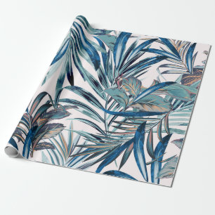 Floral mode tropisch patroon met palm cadeaupapier