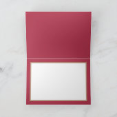  Floral Modern Clematis roze Birthday Kaart (Binnen)