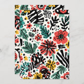 Floral modern design menukaart (Voorkant / Achterkant)