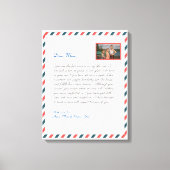 Floral Modern handgeschreven liefde oma Letter Canvas Afdruk (Voorkant)