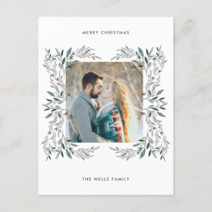 Floral Modern Holiday Briefkaart