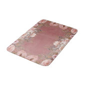 Floral Modern  kaneel Roos Waterverf Badmat (Gekanteld)