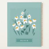 Floral modern maisy blauw meisje planner (Achterkant)