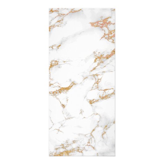 Floral Modern Trendy Gold Marble Salon Spa Reclamekaart (Achterkant)