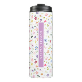 Floral Modern Wildflowers Girly Elegant Stylish Thermosbeker