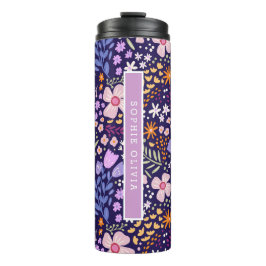 Floral Modern Wildflowers Girly Elegant Stylish Thermosbeker