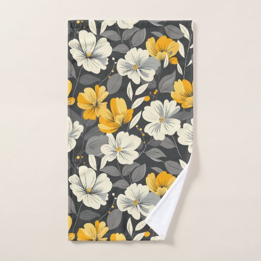 Floral moderne (Serviette à main)