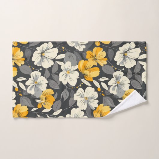 Floral moderne (Serviette à main)