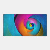 Floral moderne Art Abstrait rose Bleu Motif #17 (Recto)