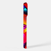 Floral moderne Art Abstrait Rouge Bleu Motif #07 (Côté droit)