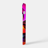 Floral moderne Art Abstrait Rouge Bleu Motif #07 (Côté gauche)