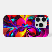 Floral moderne Art Abstrait Rouge Bleu Motif #07 (Verso Horizontal)