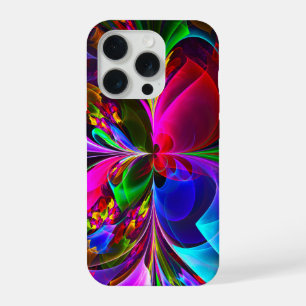 Floral moderne Art Abstrait Rouge Bleu Motif #12