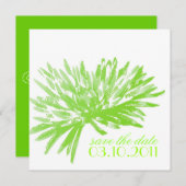 Floral moderne Enregistrer les cartes de dates (Devant / Derrière)