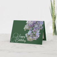 Floral Moderne Lila Bloem Groene Dag