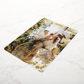 Floral Moderne Photo or Noël Foil Vacances (Rotation)