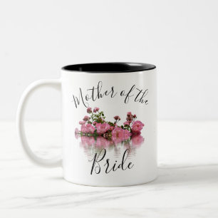 Floral Moeder van de Bride Two-Tone Coffee Mok