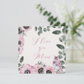 Floral-Moederdag Bedankkaart (Staand voorkant)