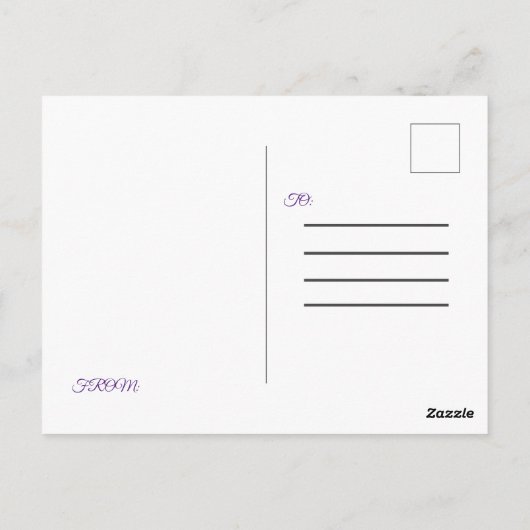 Floral Moederdag Briefkaart (Achterkant)