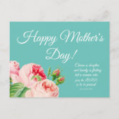 Floral Moederdag Briefkaart (Voorkant)