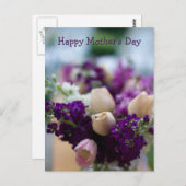 Floral Moederdag Briefkaart (Voorkant / Achterkant)