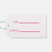 Floral Moederdag Cadeaulabel (Achterkant Horizontaal)