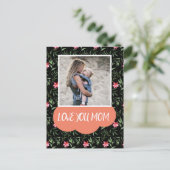 Floral Moederdag Feestdagenkaart (Staand voorkant)