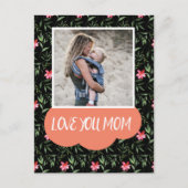 Floral Moederdag Feestdagenkaart (Voorkant)