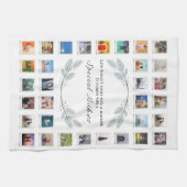 Floral Moederdag Foto Collage Theedoek (Horizontaal)