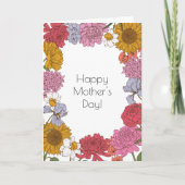 Floral-Moederdag Kaart (Voorkant)