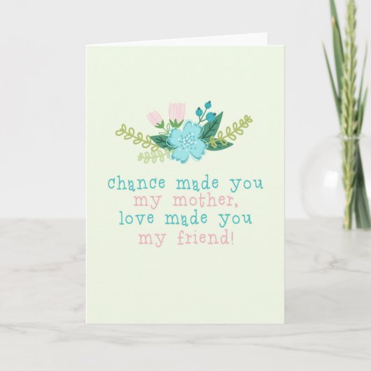 Floral-Moederdag Kaart (Voorkant)
