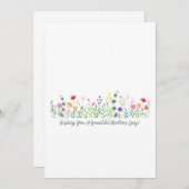 Floral Moederdag Kaart (Voorkant / Achterkant)