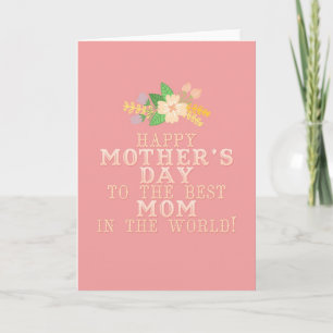 Floral-Moederdag Kaart