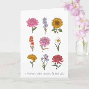 Floral-Moederdag Kaart