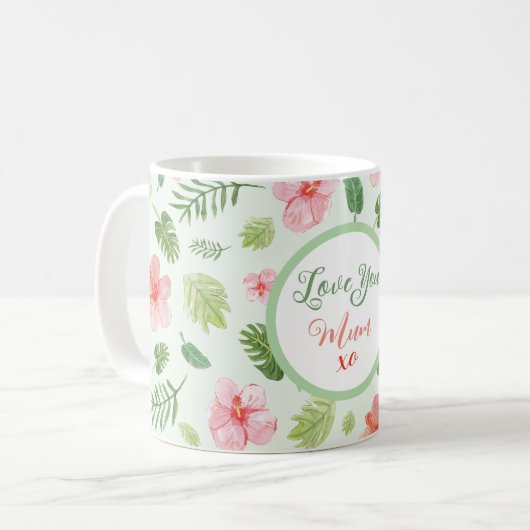 Floral Moederdag Magic Mok (Voorkant links)