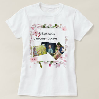 Floral Moederdag Mama's drie foto's cubs T-shirt