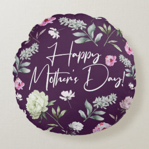 Floral Moederdag Rond Kussen