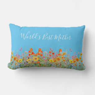 Floral Moederdag Throw Lumbar Pillow Kussen