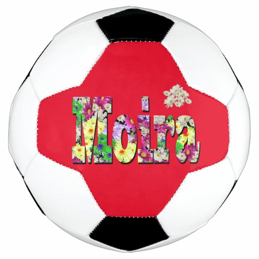 Floral Moira naam, voetbal (Voorkant)