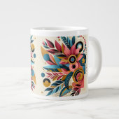 Floral-mok Extra Grote Beker (Voorkant rechts)