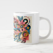 Floral-mok Extra Grote Beker (Rechts)