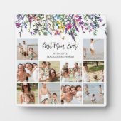 Floral Mom Photo Collage Plaque (Devant)